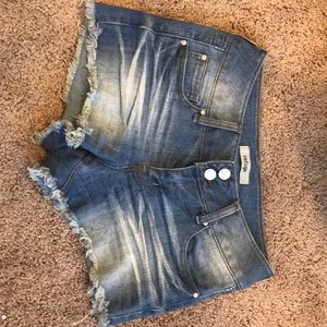 Jean shorts from Charlotte Russe size 0